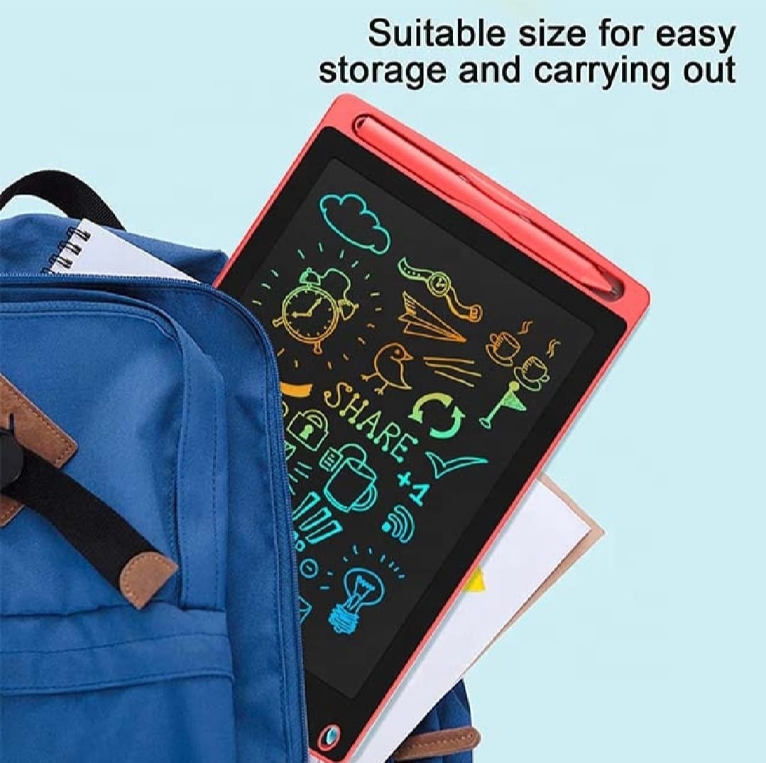 Premium 8.5-Inch LCD Writing Tablet for Kids | Colorful Drawing, Doodle & Scribble Board with One-Click Erase