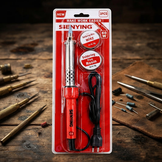 Senying 60W Soldering Iron Set – 3-Piece Electronics Repair Tool Kit