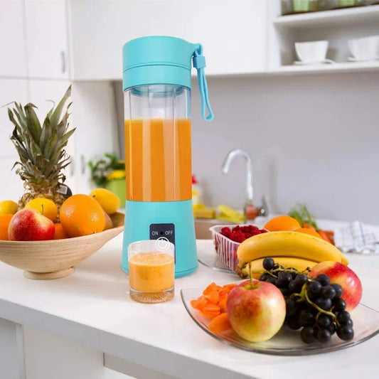 Portable 6-Blade Juicer Blender – Rechargeable Personal Fruit Smoothie Maker