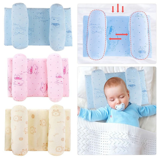 Premium Newborn Baby Head Shaping Pillow | Soft Breathable Infant Support Cushion for Comfortable Head Positioning