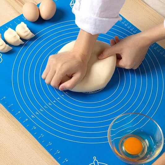 Premium Silicone Roti Mat 50×40cm | Non-Stick Pastry & Dough Kneading Mat with Measurement Guide | Large Baking & Rolling Board