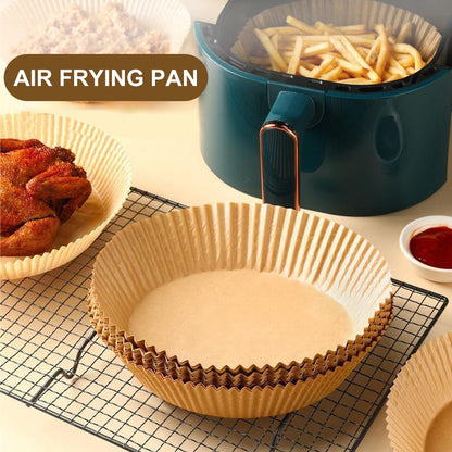 Premium Pack of 50 Air Fryer Liners | Disposable Parchment Paper Baking Cups for Air Fryer | Non-Stick Cooking & Baking Liners