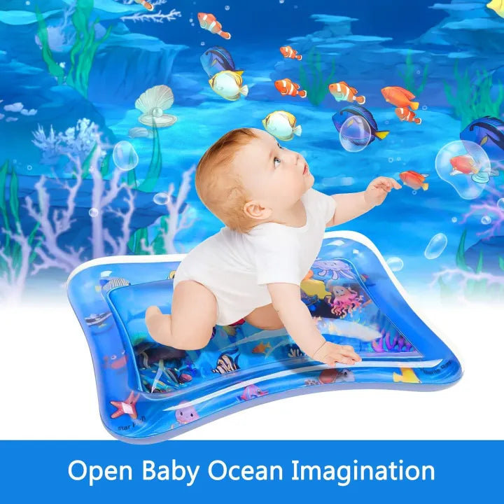 Premium Baby Water Play Mat | Inflatable Tummy Time Sensory Activity Mat for Infants & Toddlers