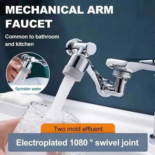 Premium 1080° Rotatable Faucet Extender | 360° Swivel Sink Faucet Attachment for Kitchen & Bathroom