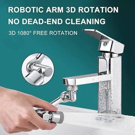 Premium 1080° Rotatable Faucet Extender | 360° Swivel Sink Faucet Attachment for Kitchen & Bathroom
