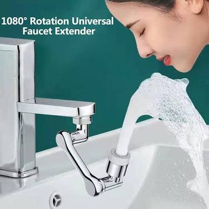 Premium 1080° Rotatable Faucet Extender | 360° Swivel Sink Faucet Attachment for Kitchen & Bathroom