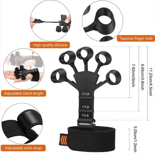 Finger Gripper Hand Strengthener | Finger Flexion & Extension Trainer | Hand Grip Strengthener for Exercise & Training