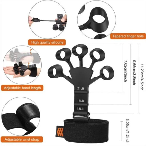 Finger Gripper Hand Strengthener | Finger Flexion & Extension Trainer | Hand Grip Strengthener for Exercise & Training