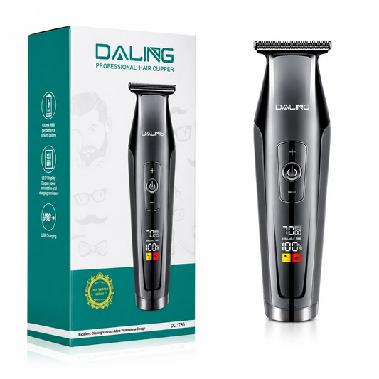 Daling Professional Hair Clipper DL-1777 – Rechargeable Electric Trimmer with Adjustable Blades & Guide Combs