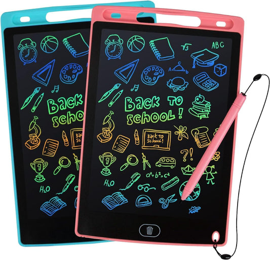 Premium 8.5-Inch LCD Writing Tablet for Kids | Colorful Drawing, Doodle & Scribble Board with One-Click Erase