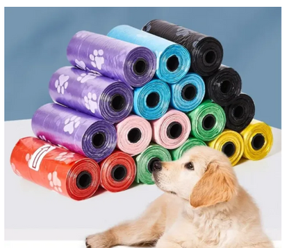 150-Piece Baby & Pet Waste Disposal Bags – Colorful Leak-Resistant Rolls