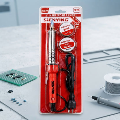 Senying 60W Soldering Iron Set – 3-Piece Electronics Repair Tool Kit