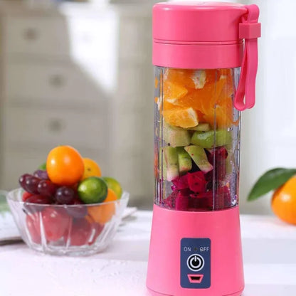 Portable 6-Blade Juicer Blender – Rechargeable Personal Fruit Smoothie Maker