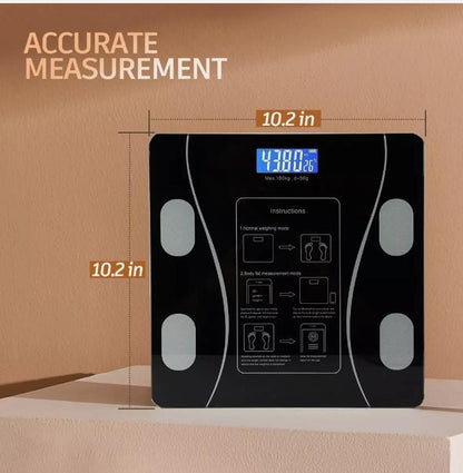 Digital Smart Bluetooth Body Weight & BMI Scale – Body Composition Analyzer with Smartphone App
