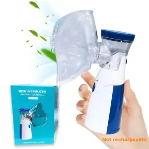 Portable Mesh Nebulizer | Quiet Low-Power Personal Inhaler for Respiratory Care | Compact & Easy-to-Use Nebulizer