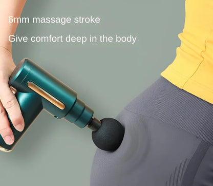 Rechargeable Massage Gun | 3000mAh Battery | 4 Speed Levels | 4 Removable Heads Electric Full Body Massager